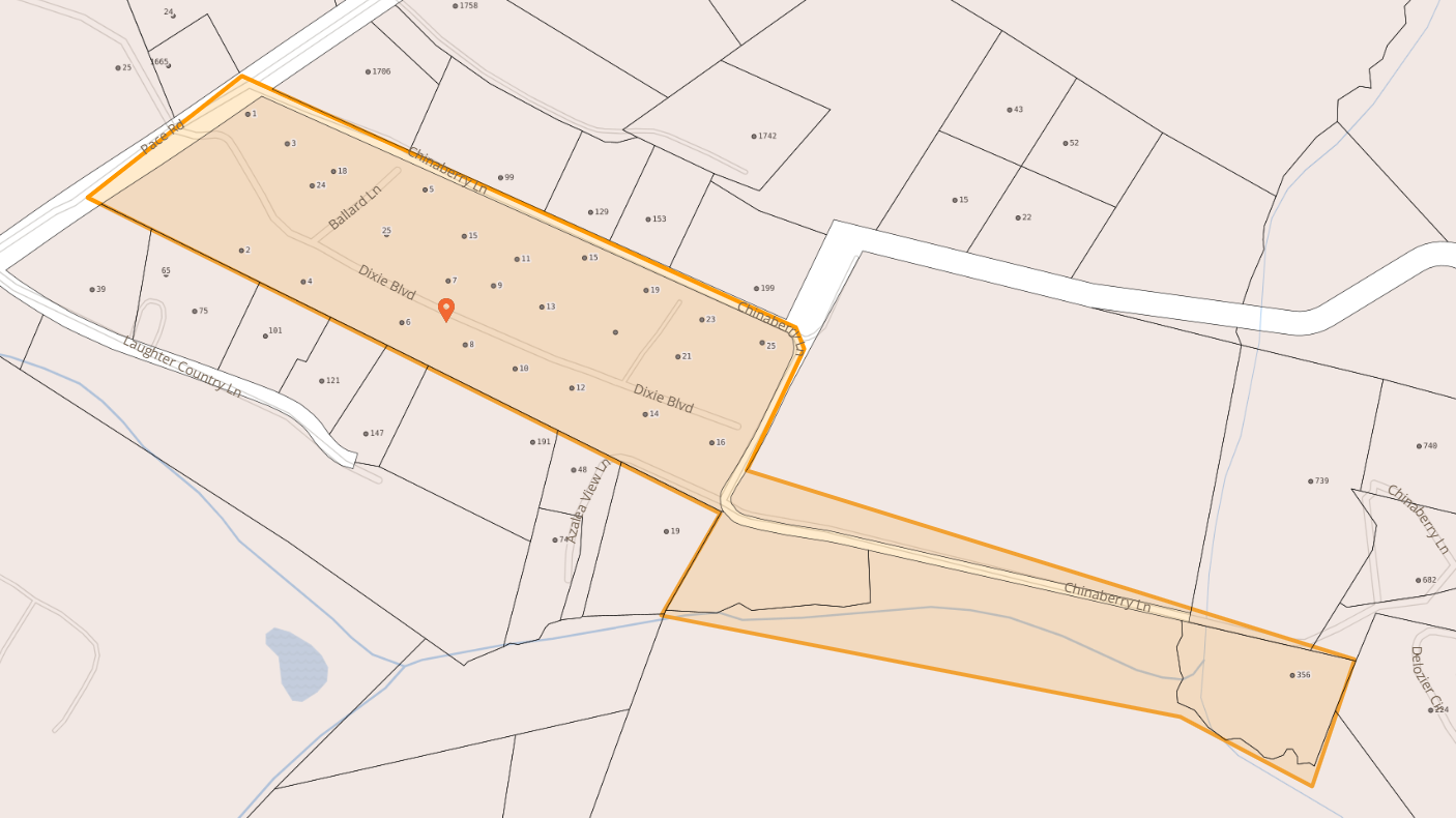 Map of Dixie Blvd in Hendersonville Map of Dixie Blvd in Hendersonville