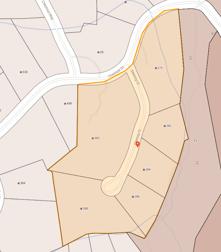 Map of Glenroy Ct in Flat Rock Map of Glenroy Ct in Flat Rock