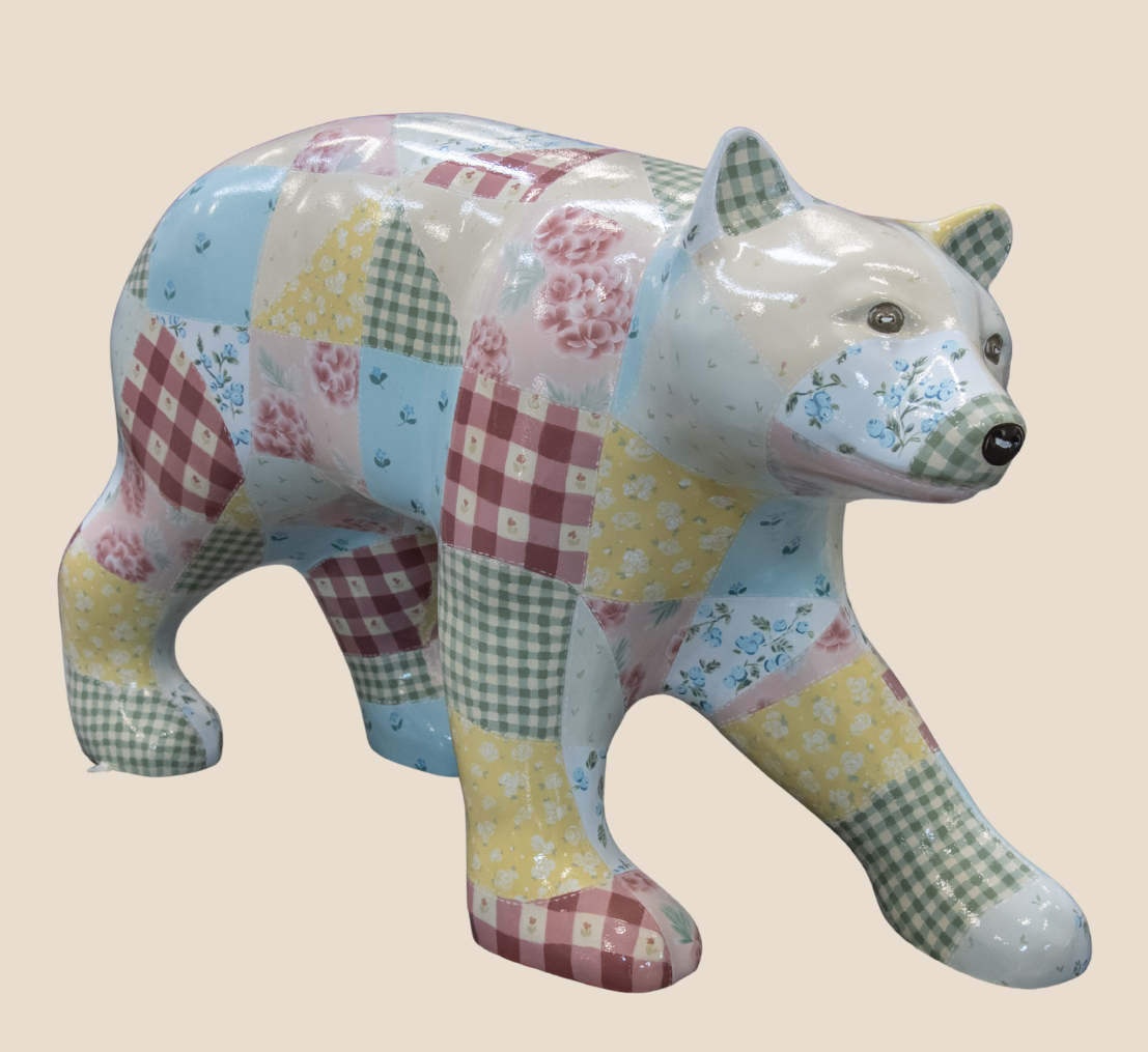 painted fiberglass bear