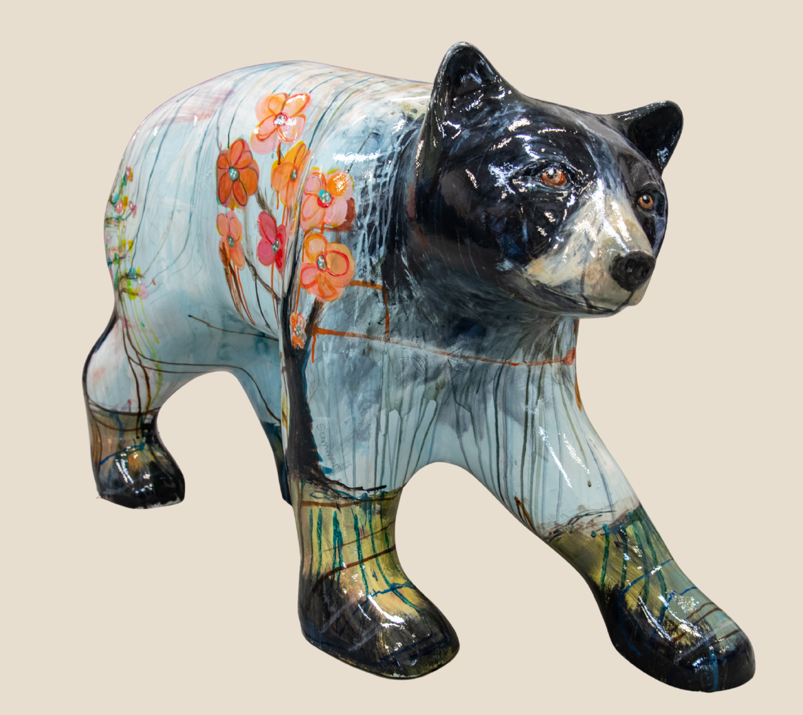 painted fiberglass bear