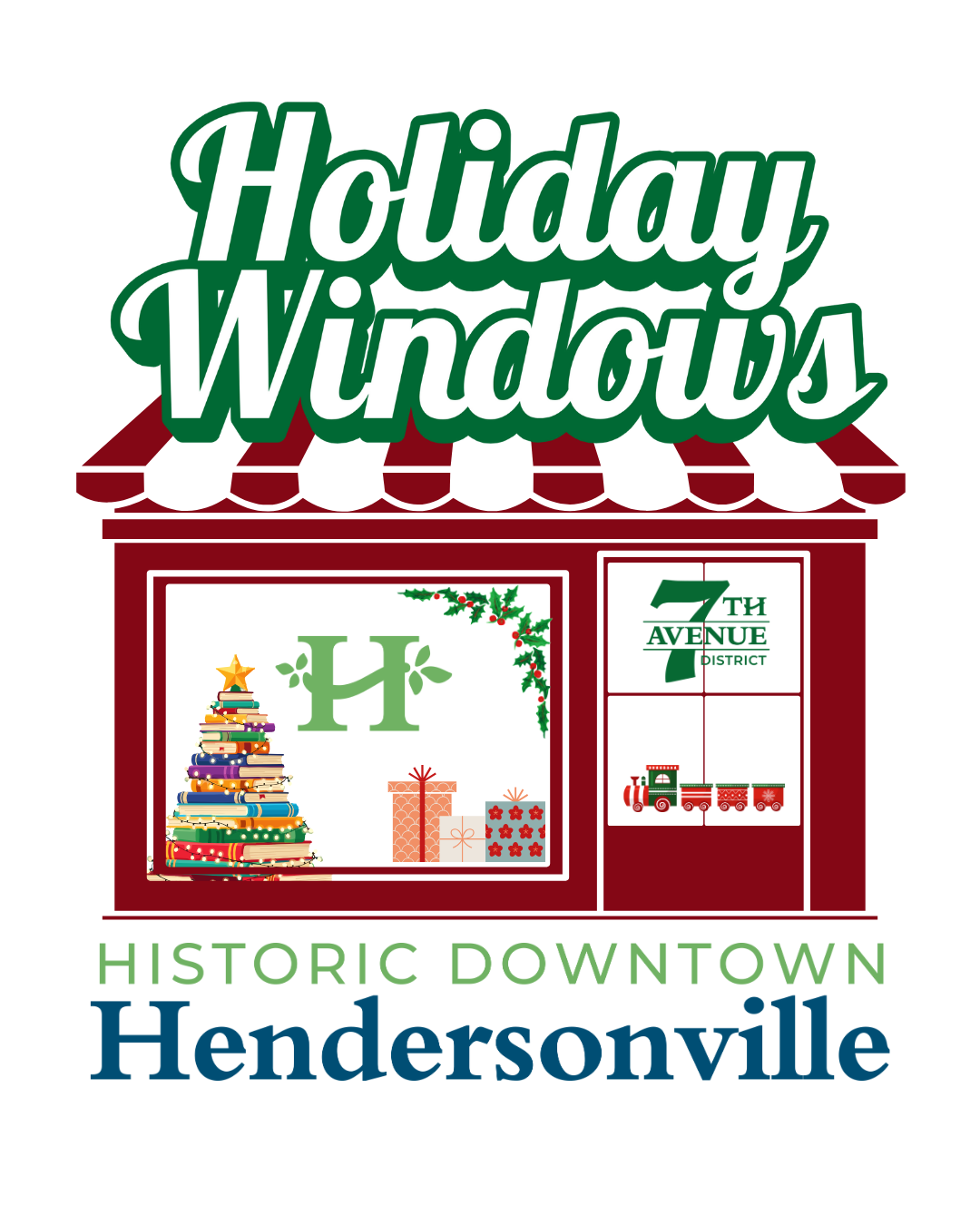 downtown holiday window logo