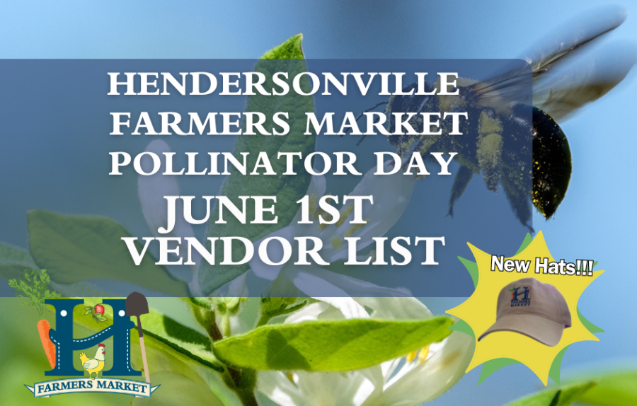 Vendor List for Pollinator Day at the Hendersonville Farmers Market 
