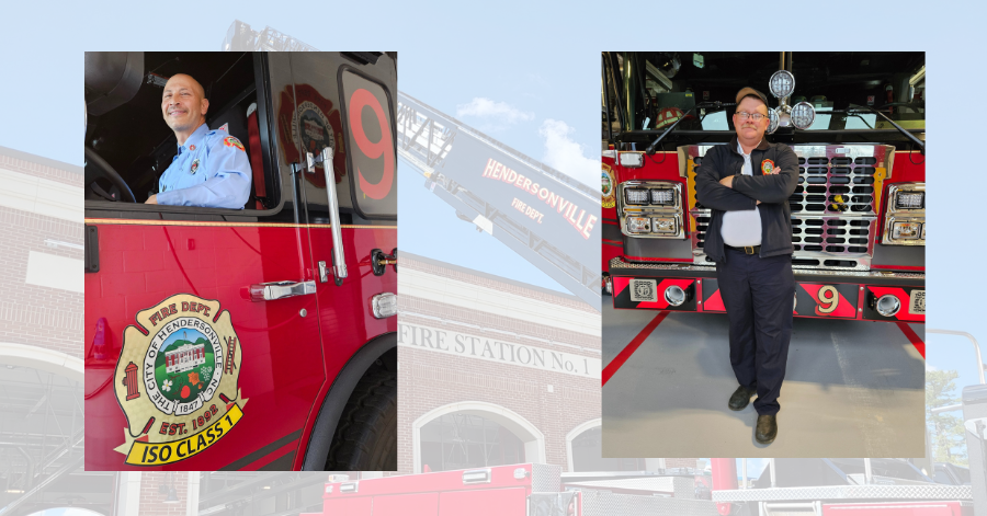 Photo of two firefighters 