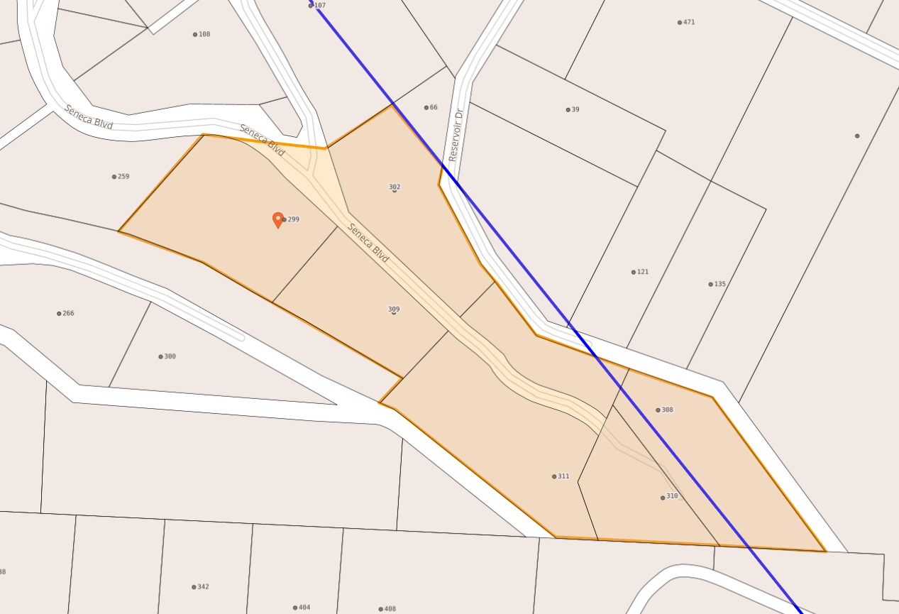 Map of Seneca Blvd in Hendersonville Map of Seneca Blvd in Hendersonville