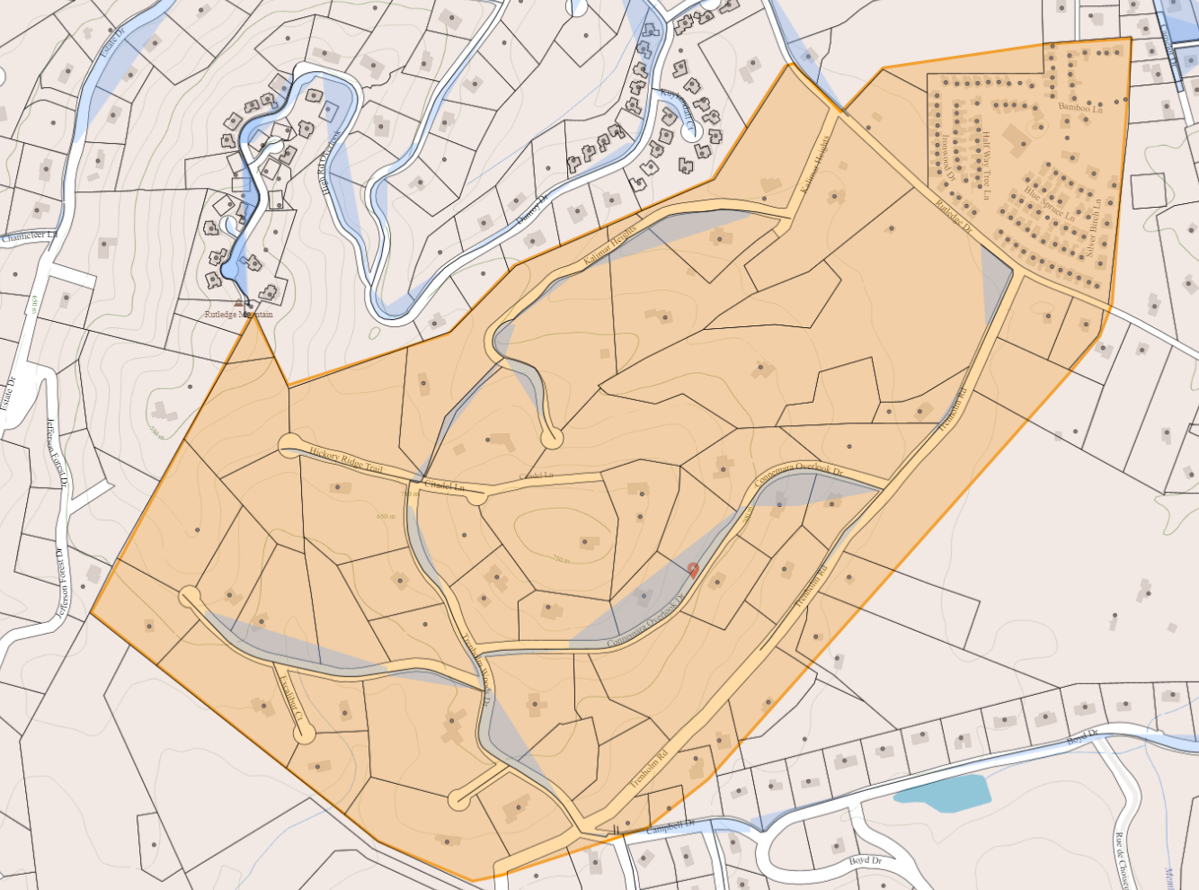 Trenholm PumTrenhold Pump Station System Pressure Advisory Mapp Station map