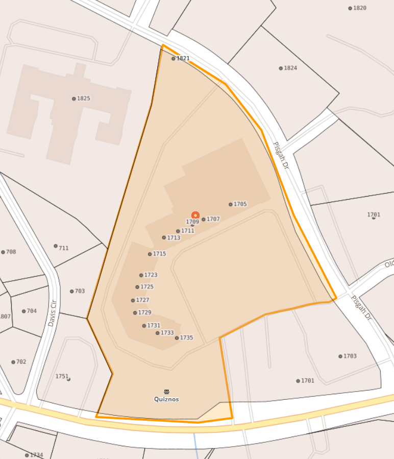Map of 1705 Brevard Rd in Hendersonville Map of 1705 Brevard Rd in Hendersonville