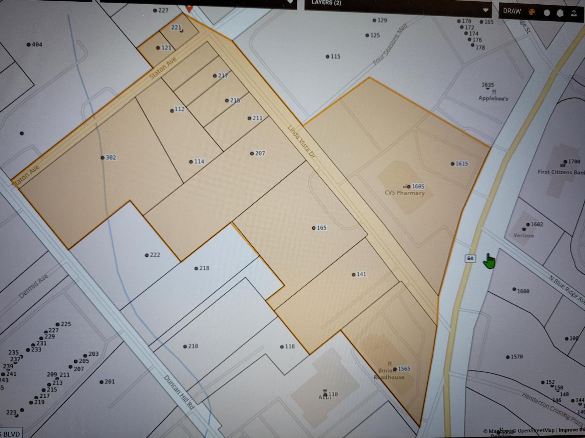 Map of Linda Vista Dr and Staton Ave area of Hendersonville Map of Linda Vista Dr and Staton Ave area of Hendersonville