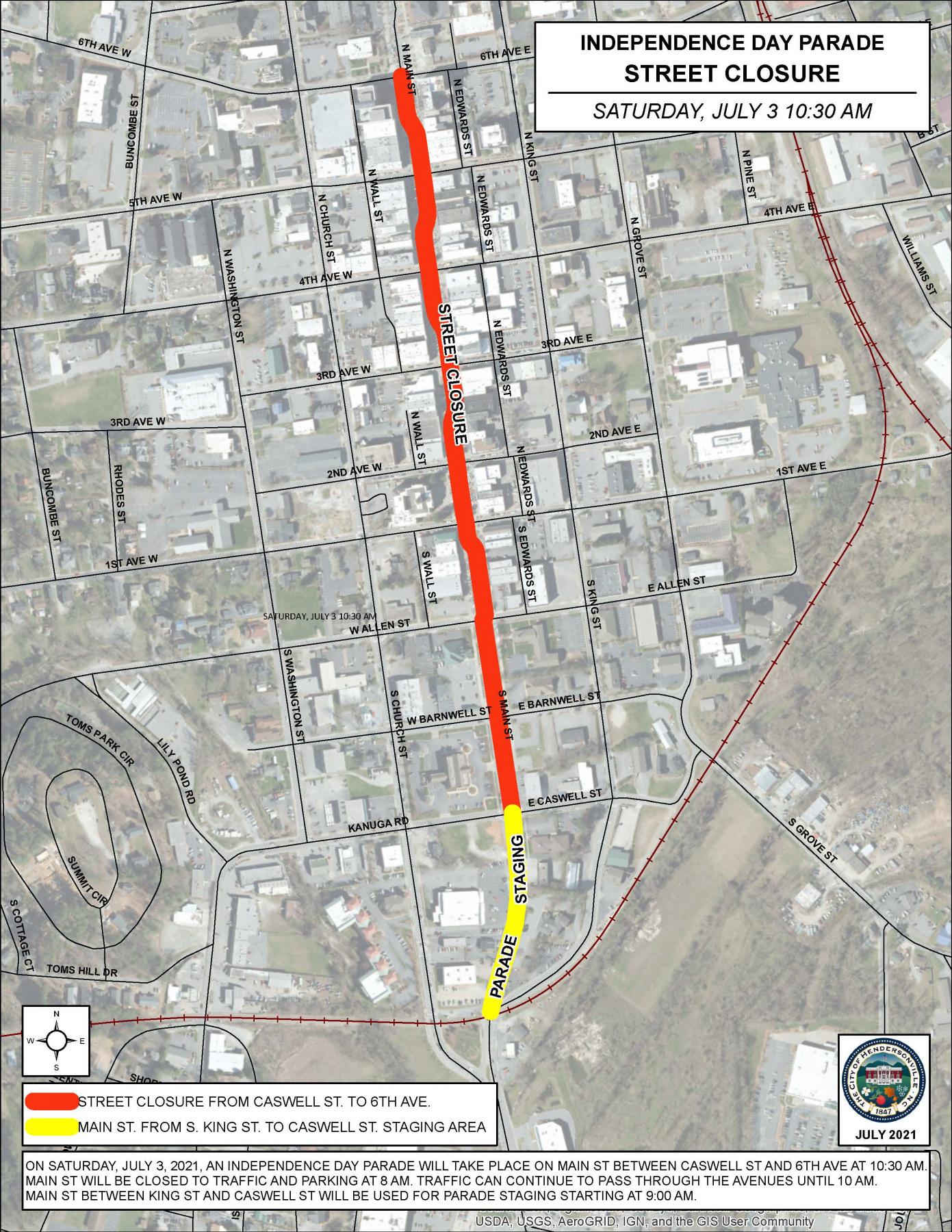 Independence Day Event Information City of Hendersonville, NC