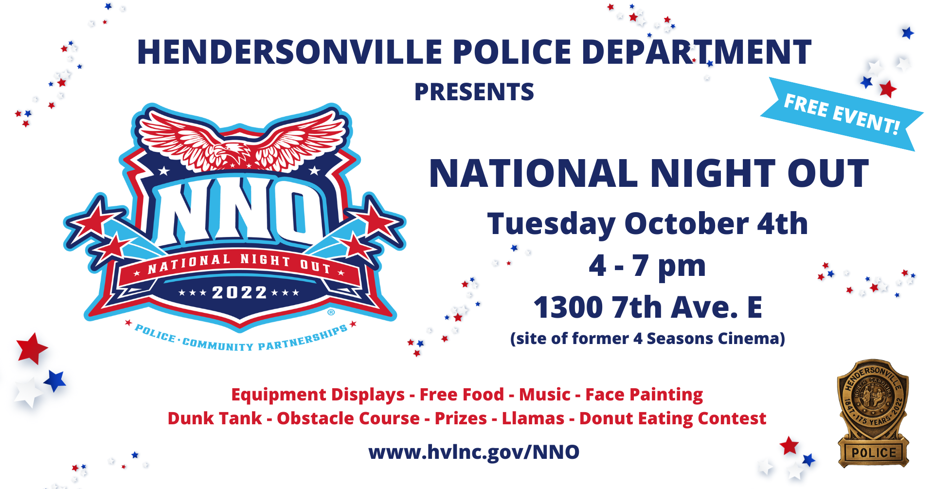 National Night Out City of Hendersonville, NC Official Website