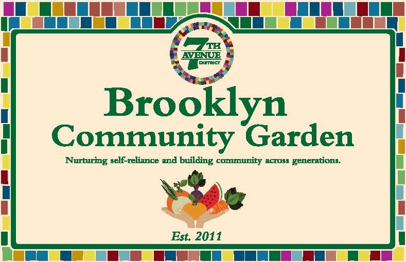 Brooklyn Community Garden sign