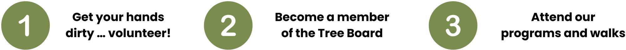 How to get involved with the Tree Board How to get involved with the Tree Board