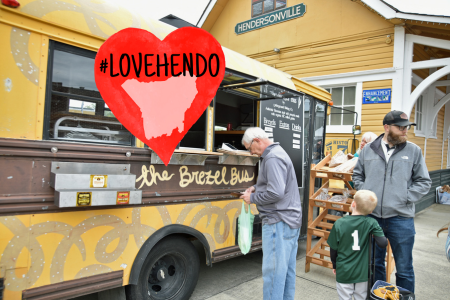 photo of a small school bus converted to a food truck